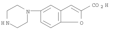 5-(1-Piperazinyl)benzofuran-2-carboxylic acid